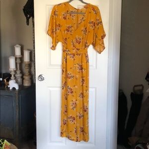 Mustard romper pantsuit